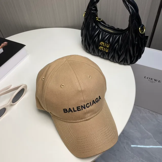 Balenciaga لوجو مطرز كاكي قبعة بيسبول 6