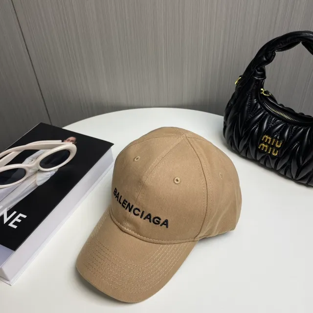 Balenciaga لوجو مطرز كاكي قبعة بيسبول 7