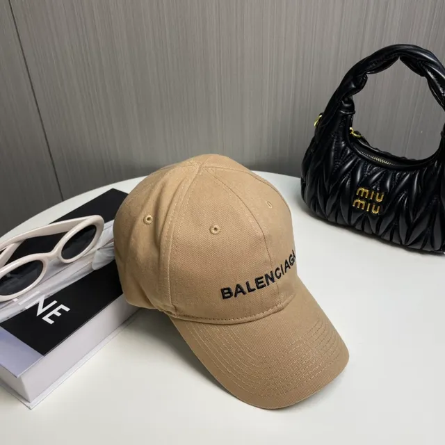 Balenciaga لوجو مطرز كاكي قبعة بيسبول 9