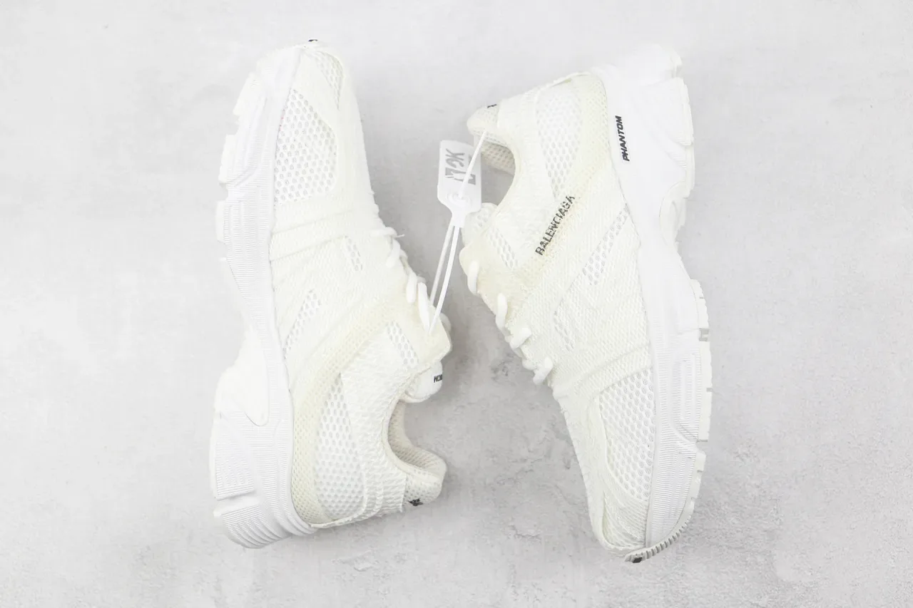 Balenciaga Phantom White Mesh Chunky Sneakers 2