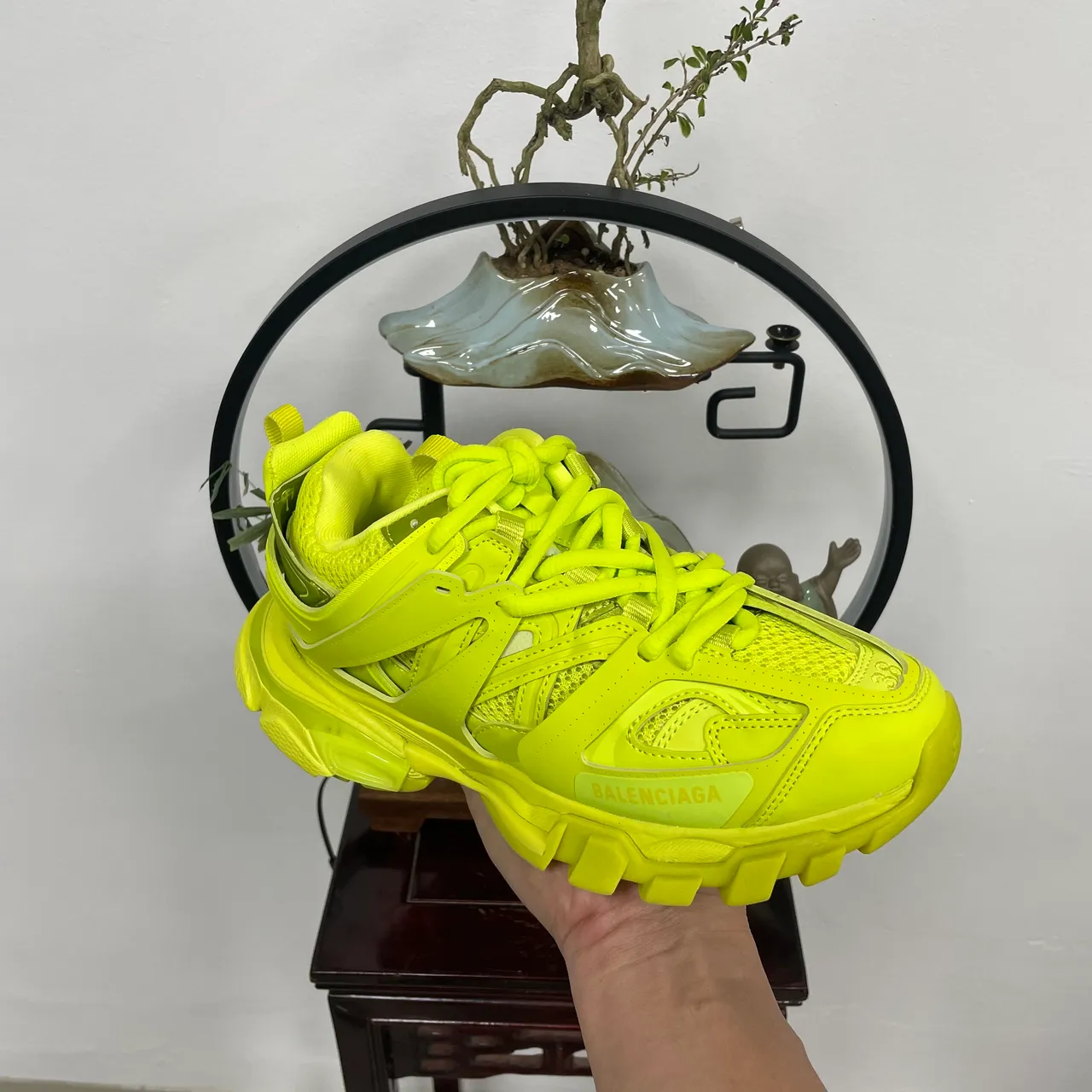 Balenciaga Runner Neon Yellow Chunky Sneakers 7
