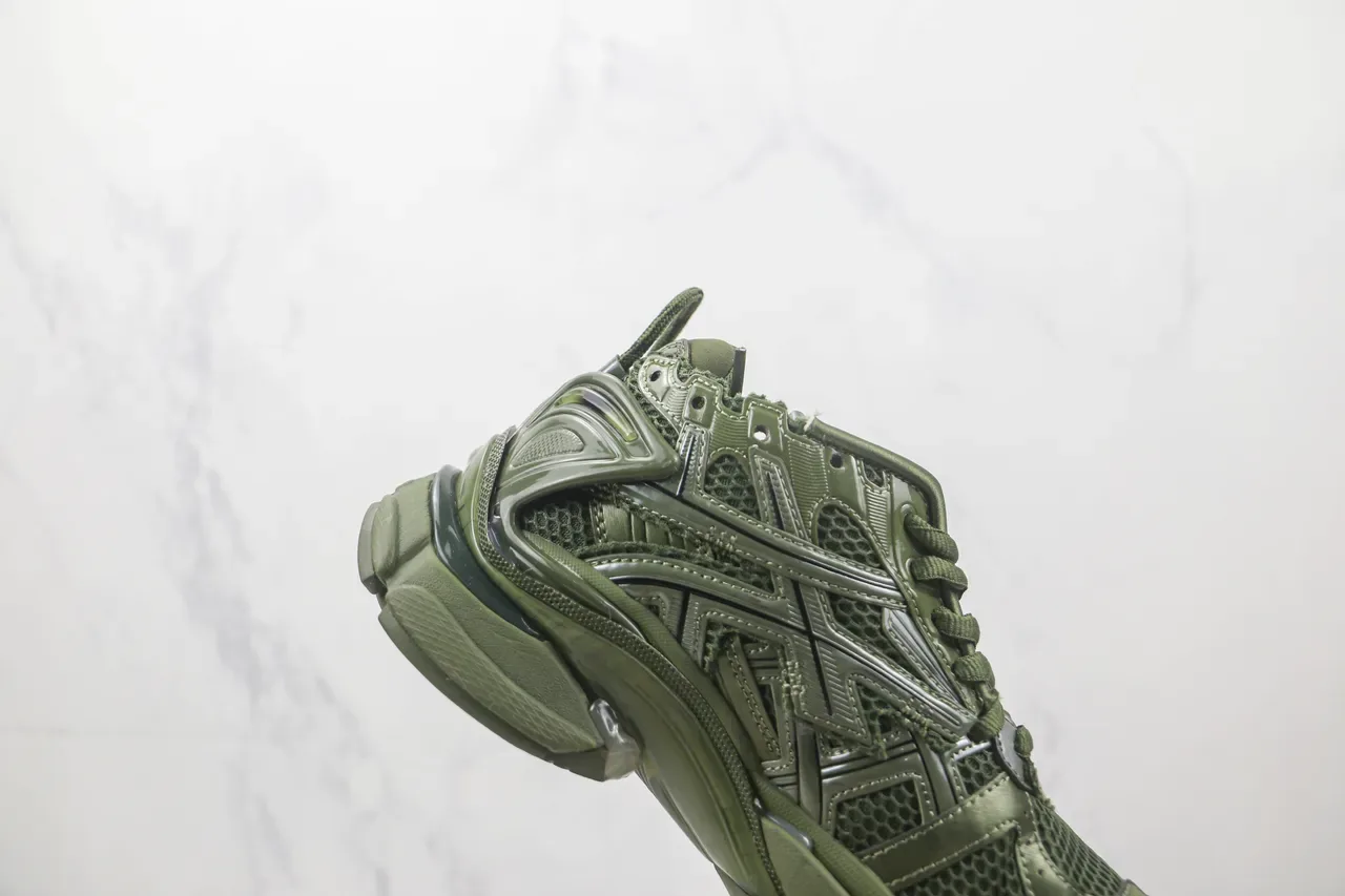 Balenciaga Runner Vert Olive Chunky Sneakers 5