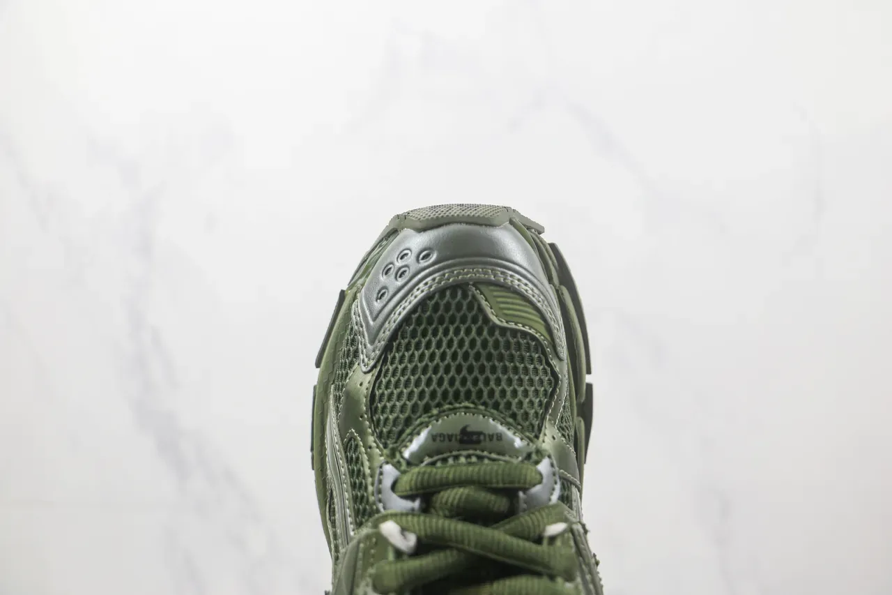 Balenciaga Runner Vert Olive Chunky Sneakers 6