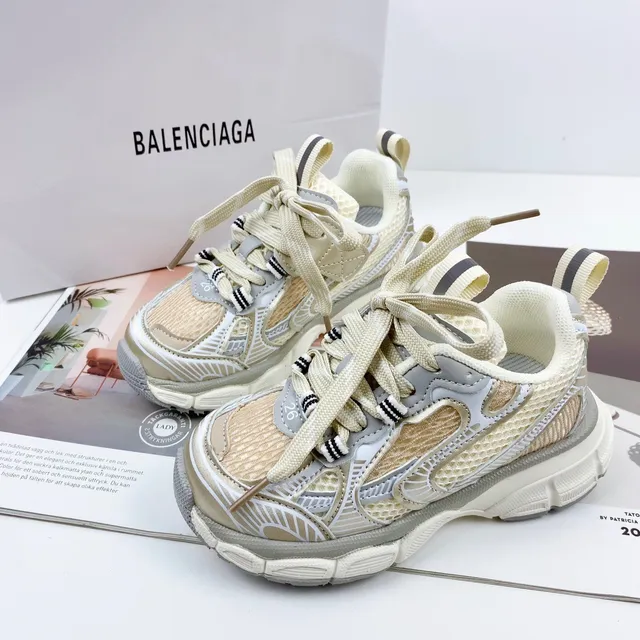 Balenciaga Runner Rice Apricot Chunky Sneakers 16
