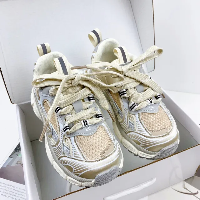 Balenciaga Runner Rice Apricot Chunky Sneakers 21