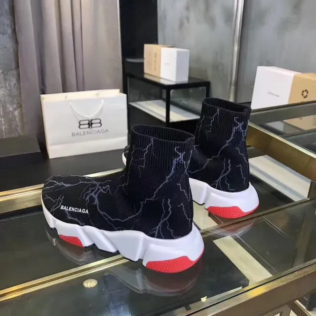 Balenciaga Speed Trainer sneakers lifestyle noirs avec éclair 5