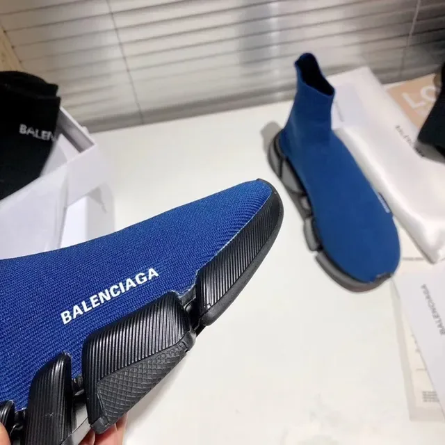 Balenciaga Speed Trainer أحذية رياضية أزرق Sock-Fit أسلوب حياة 3