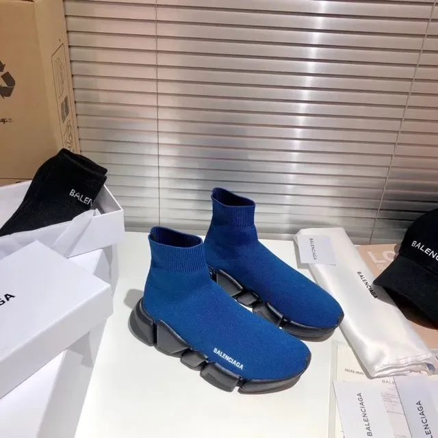 Balenciaga Speed Trainer أحذية رياضية أزرق Sock-Fit أسلوب حياة 9
