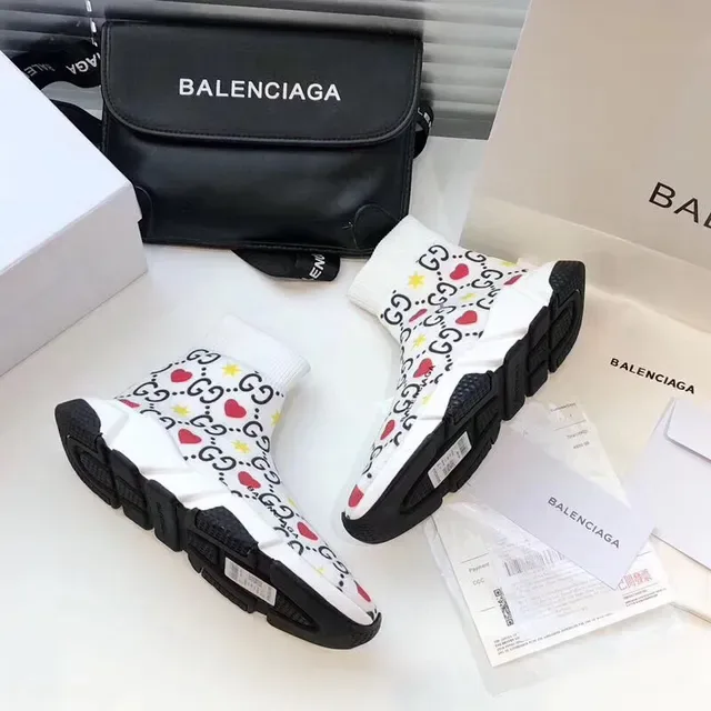 Balenciaga Speed Trainer GG Heart Star Print sneakers lifestyle 2
