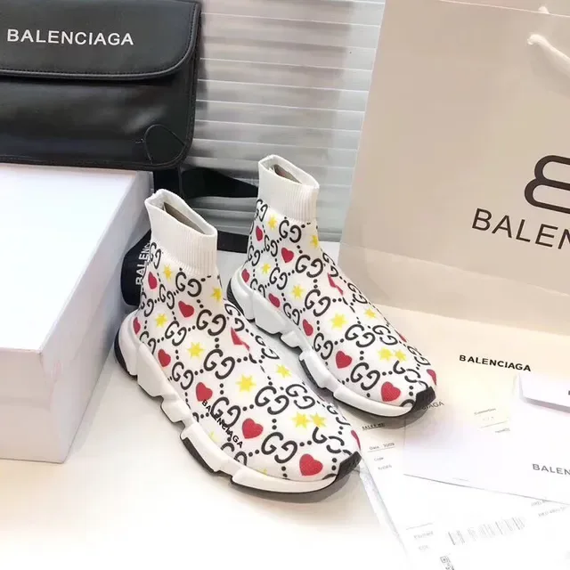 Balenciaga Speed Trainer GG Heart Star Print sneakers lifestyle 3