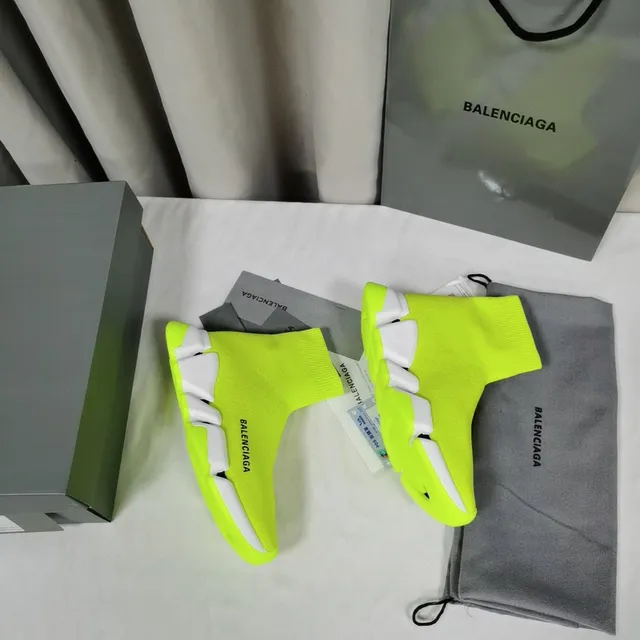 Balenciaga Speed Trainer Neon Lime tênis lifestyle 4