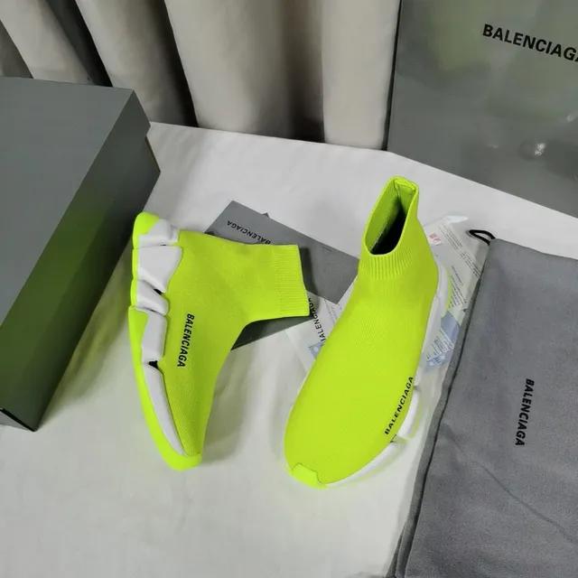 Balenciaga Speed Trainer Neon Lime tênis lifestyle 6