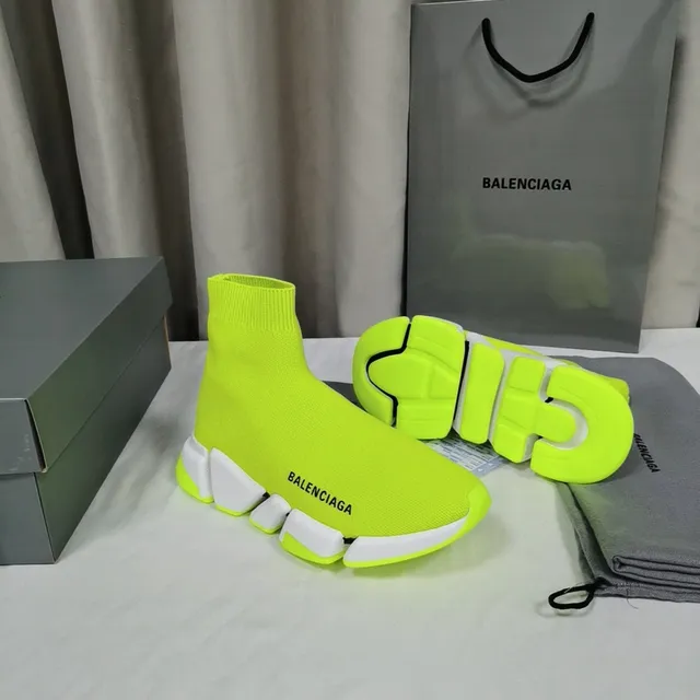 Balenciaga Speed Trainer Neon Lime tênis lifestyle 7