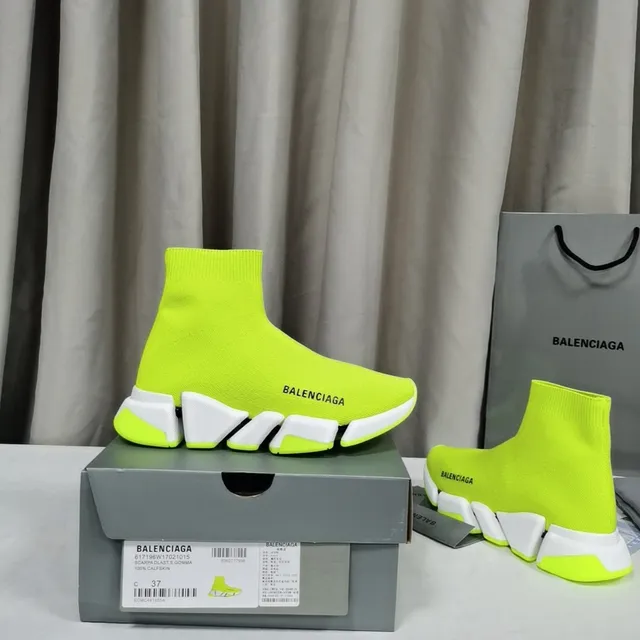Balenciaga Speed Trainer Neon Lime tênis lifestyle 9