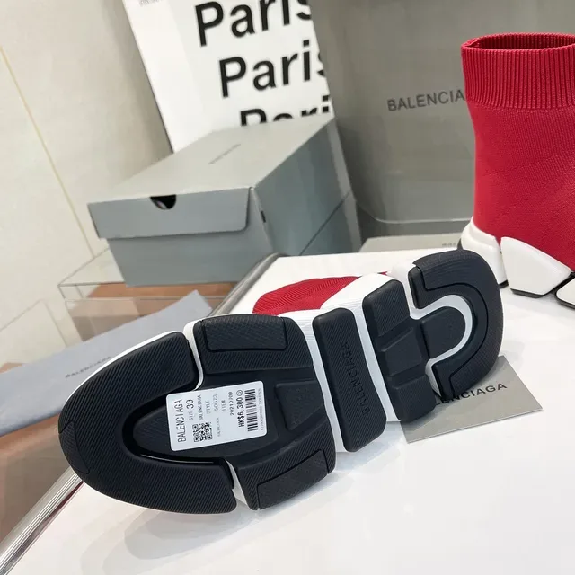 Balenciaga Speed Trainer Red Sock-Fit Lifestyle Sneakers 2