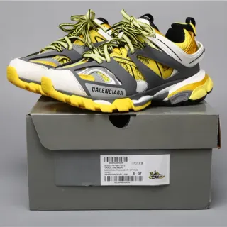 Balenciaga Track حذاء رياضي أبيض رمادي أصفر سميك