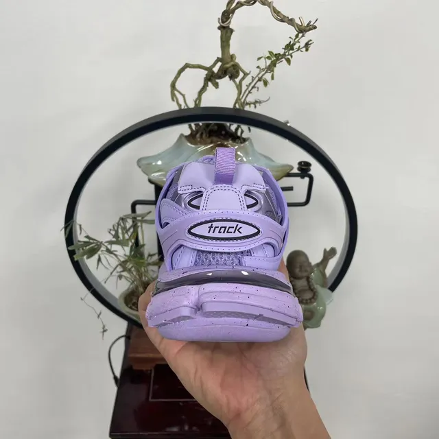 Balenciaga Track Trainer tênis chunky lavanda salpicado 5
