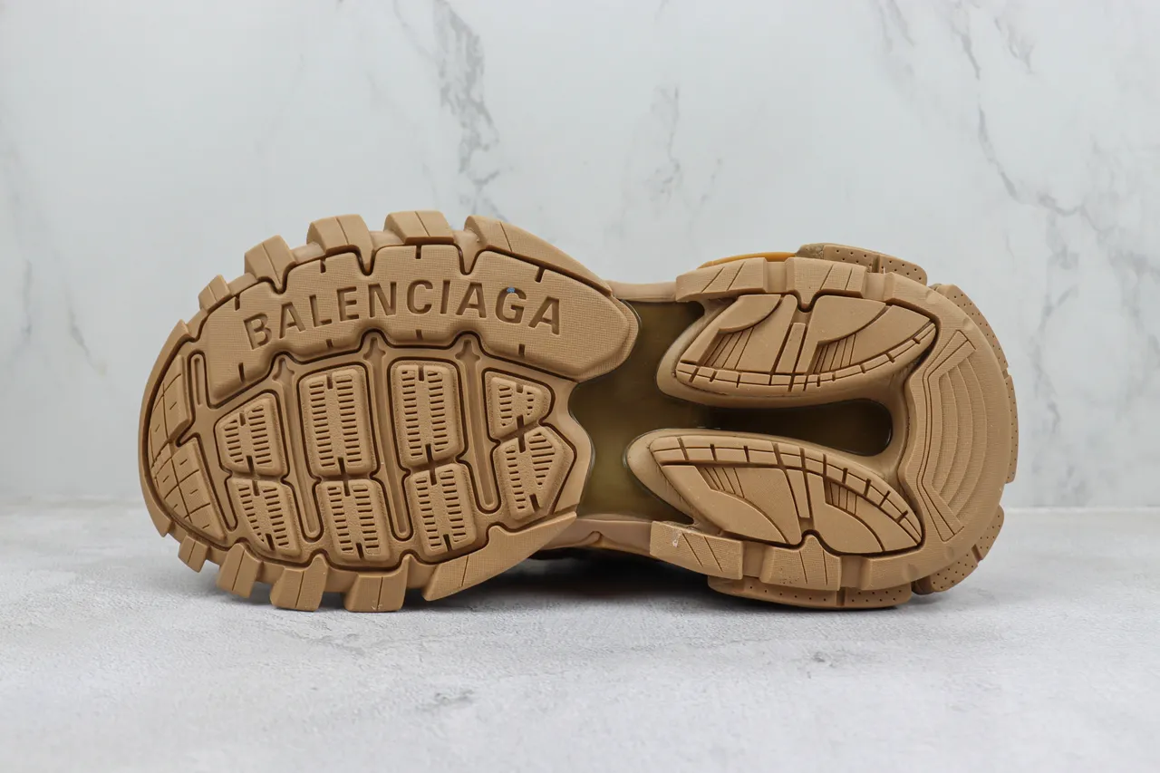 Balenciaga Track Trainer Chaussures Chunky Tan Monochromatiques 8