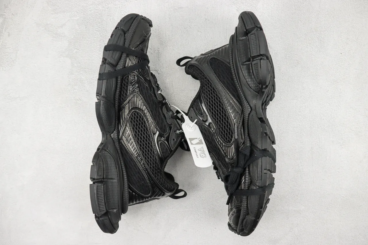 Balenciaga Track Trainer Monochrome Noir Chunky Sneakers 2