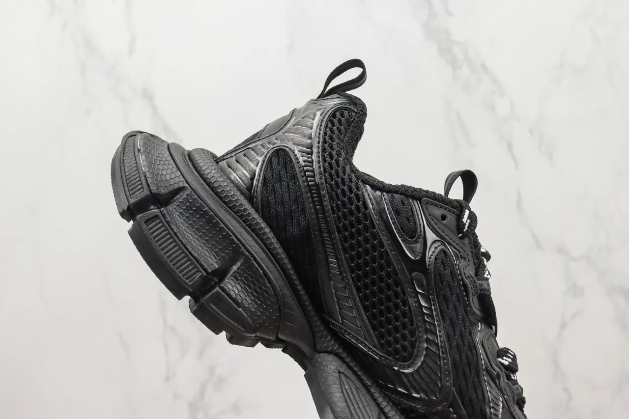 Balenciaga Track Trainer Monochrome Noir Chunky Sneakers 5