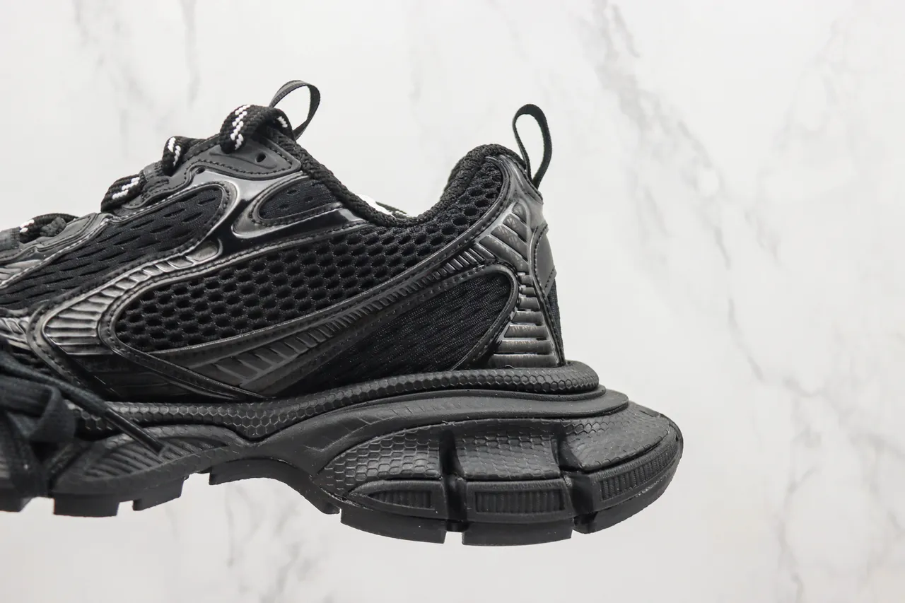 Balenciaga Track Trainer Monochrome Noir Chunky Sneakers 7