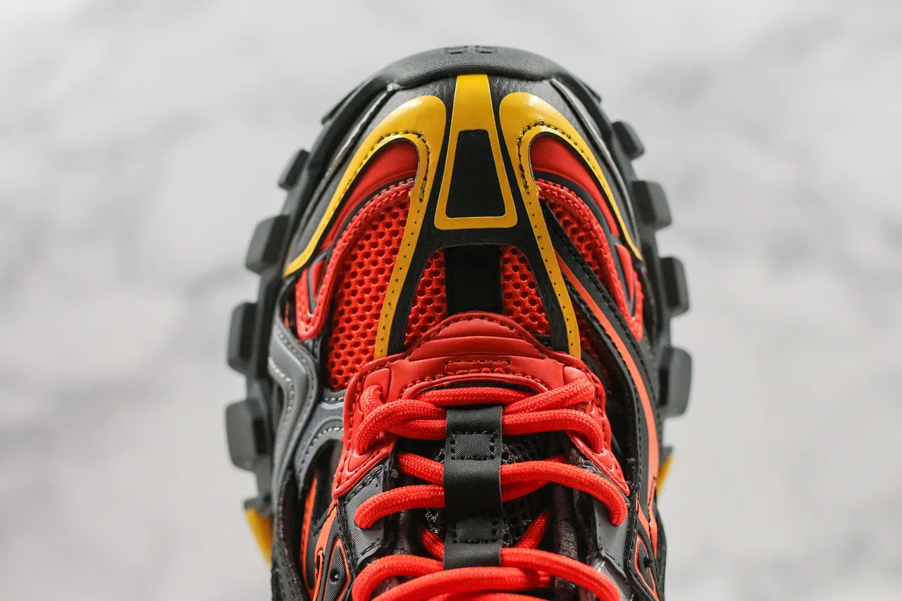 بالنسياغا Track Trainer برتقالي أسود رمادي أصفر حذاء رياضي سميك 7