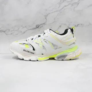 Balenciaga Track Trainer أبيض نيون أصفر حذاء رياضي كبير