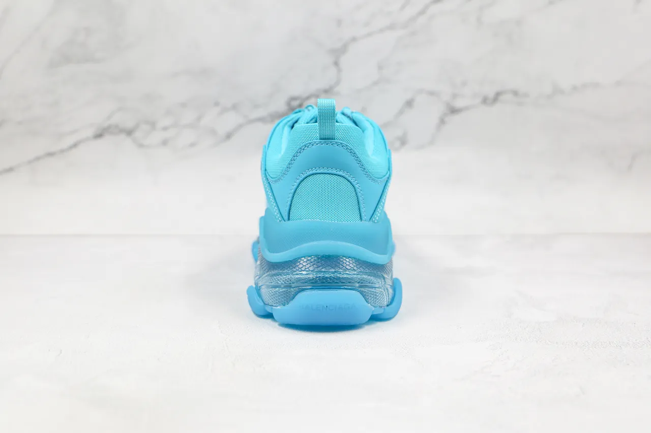 Balenciaga Triple S Cyan Chunky Sneakers 2