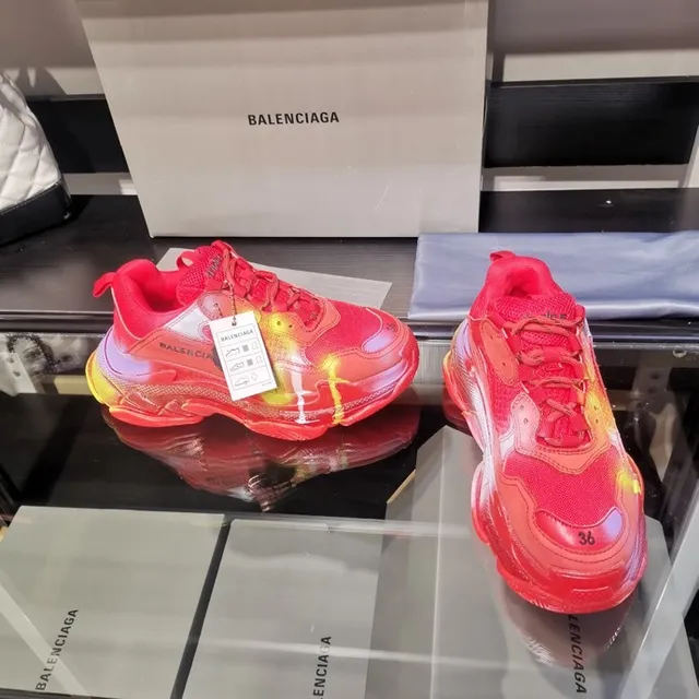 Balenciaga Triple S Multicolor Gradient Chunky Sneakers 2