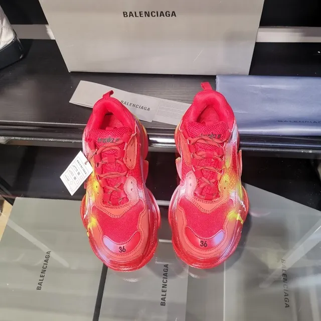 Balenciaga Triple S Multicolor Gradient Chunky Sneakers 3