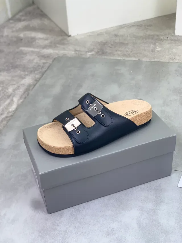Balenciaga x Scholl Sandalias de dos tiras con hebilla 4