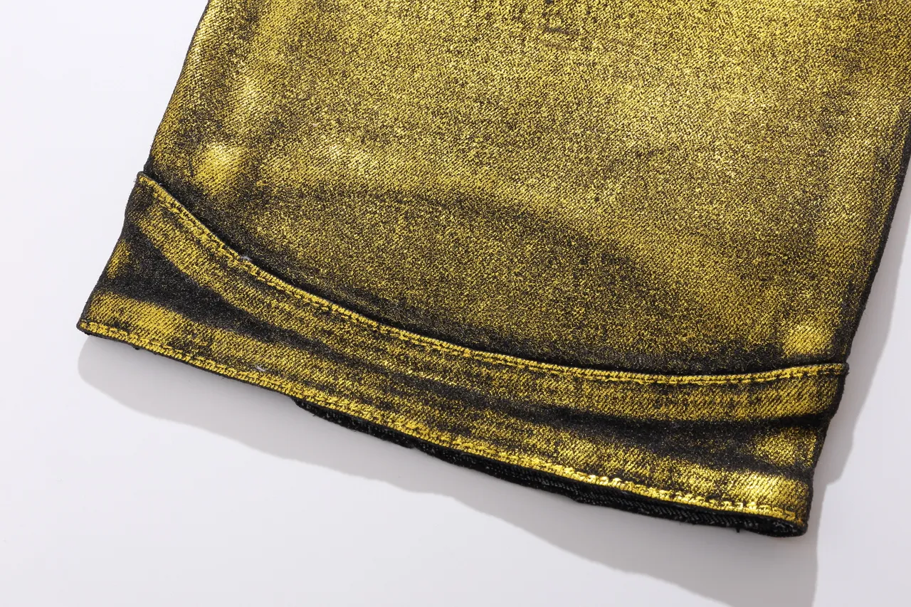 Balmain شورتات بيكر معدني ذهبي مبطن 5