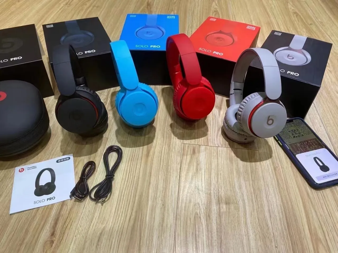 Beats Solo Pro Matte Black Over-Ear Headphones 6