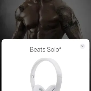 Beats White Wireless Matte Over-ear Headphones