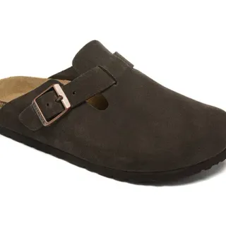 Birkenstock Arizona গাঢ় বাদামী সুড ক্লগ