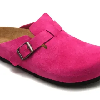 Birkenstock Arizona Fuchsia Pink Suede Clog