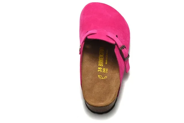 Birkenstock Arizona Fuchsia Pink Suede Clog 3