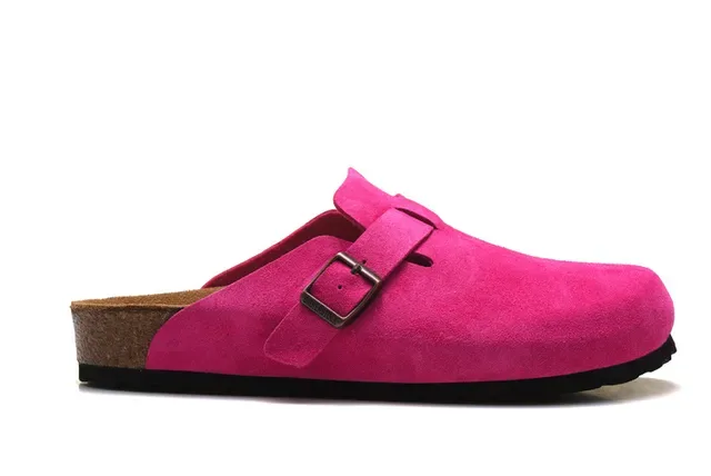Birkenstock Arizona Fuchsia Pink Suede Clog 4