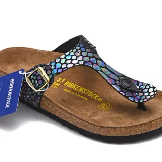 Birkenstock Arizona Sandales Casuales à motif d'écailles iridescentes