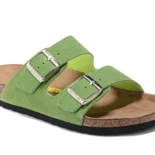 Birkenstock Arizona Lime Green Suede Casual Sandals