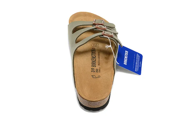 Birkenstock Arizona vert olive daim sandales casuales 5