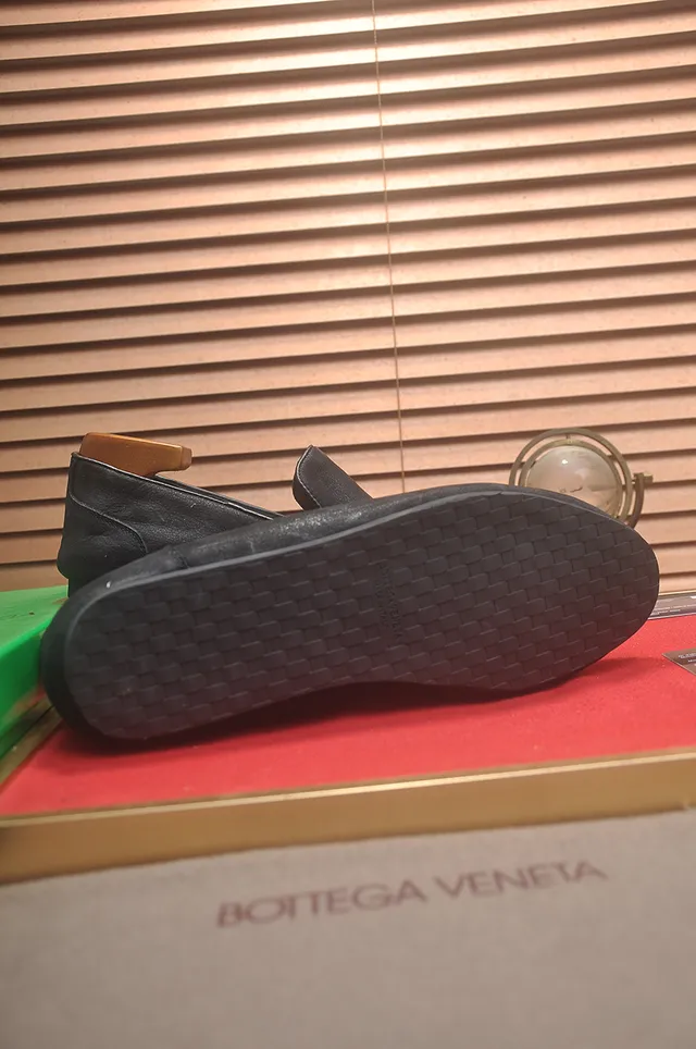 Bottega Veneta Andiamo Mocassins en Cuir Noir 3