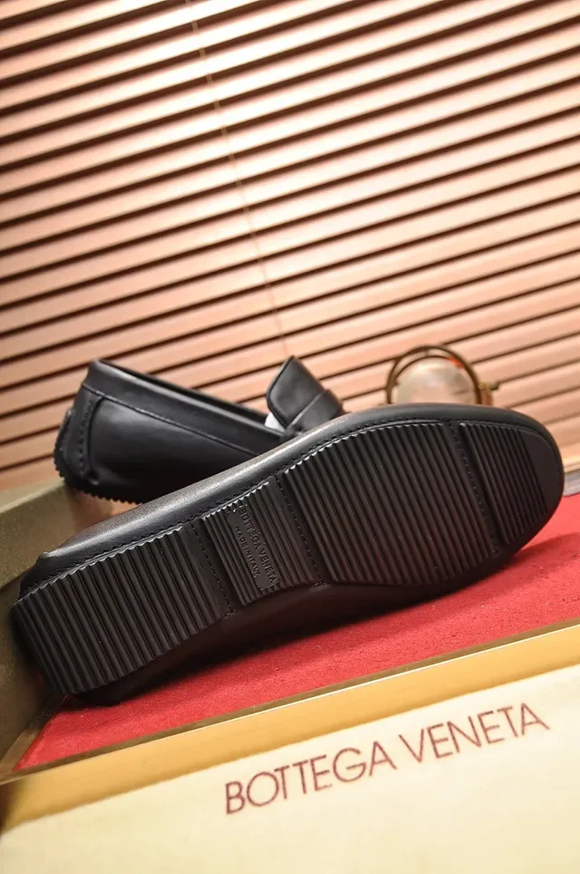 Bottega Veneta Andiamo Black Leather Penny Loafers 3