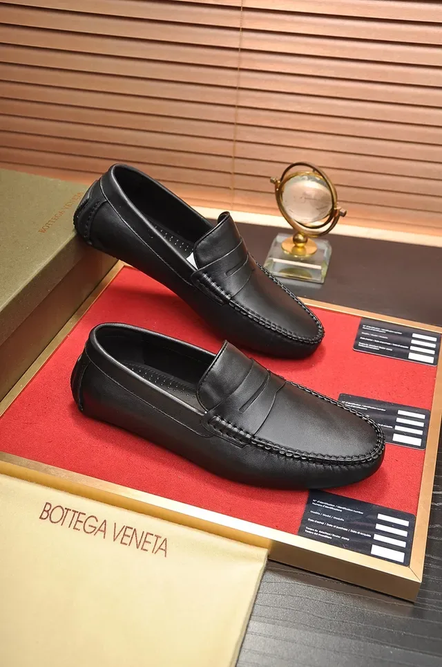 Bottega Veneta Andiamo Black Leather Penny Loafers 4