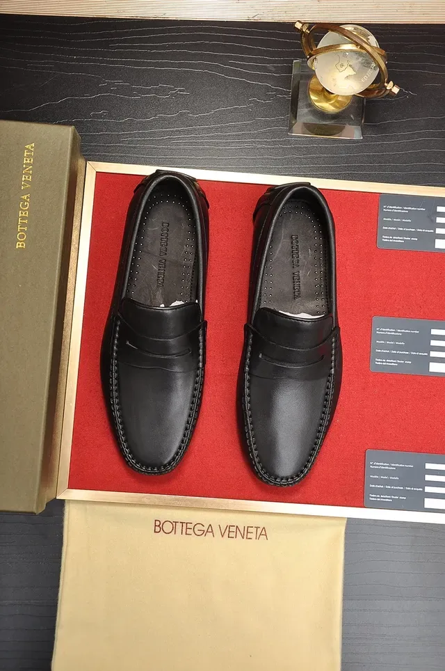 Bottega Veneta Andiamo Black Leather Penny Loafers 5