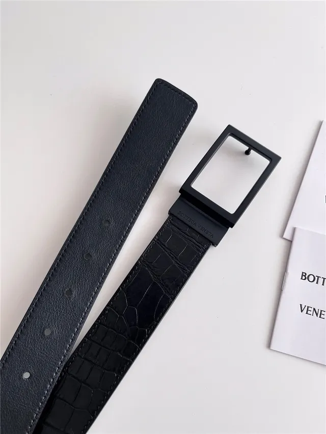 Bottega Veneta Cassette Intrecciato Cinto de couro preto e verde 6