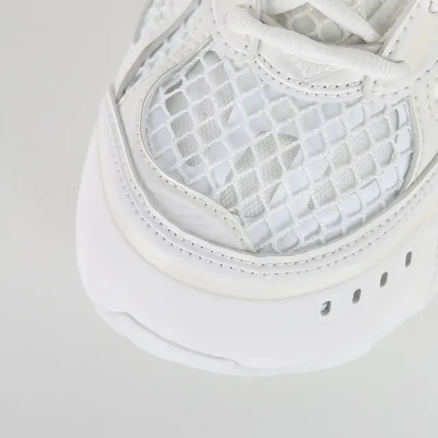 Bottega Veneta White Monochrome Mesh-Paneled Lifestyle Sneakers 5