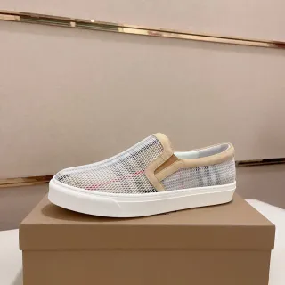 Burberry Check Mesh Slip-On Lifestyle Sneakers