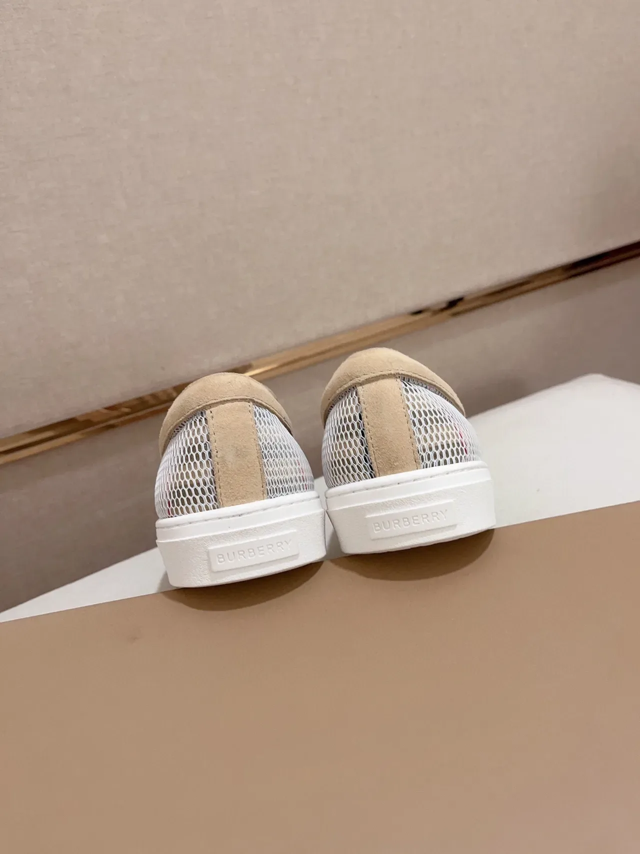 Burberry Check Mesh Slip-On Lifestyle Sneakers 8
