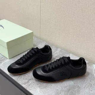 Burberry Knight Black Leather-Suede Lifestyle Sneakers